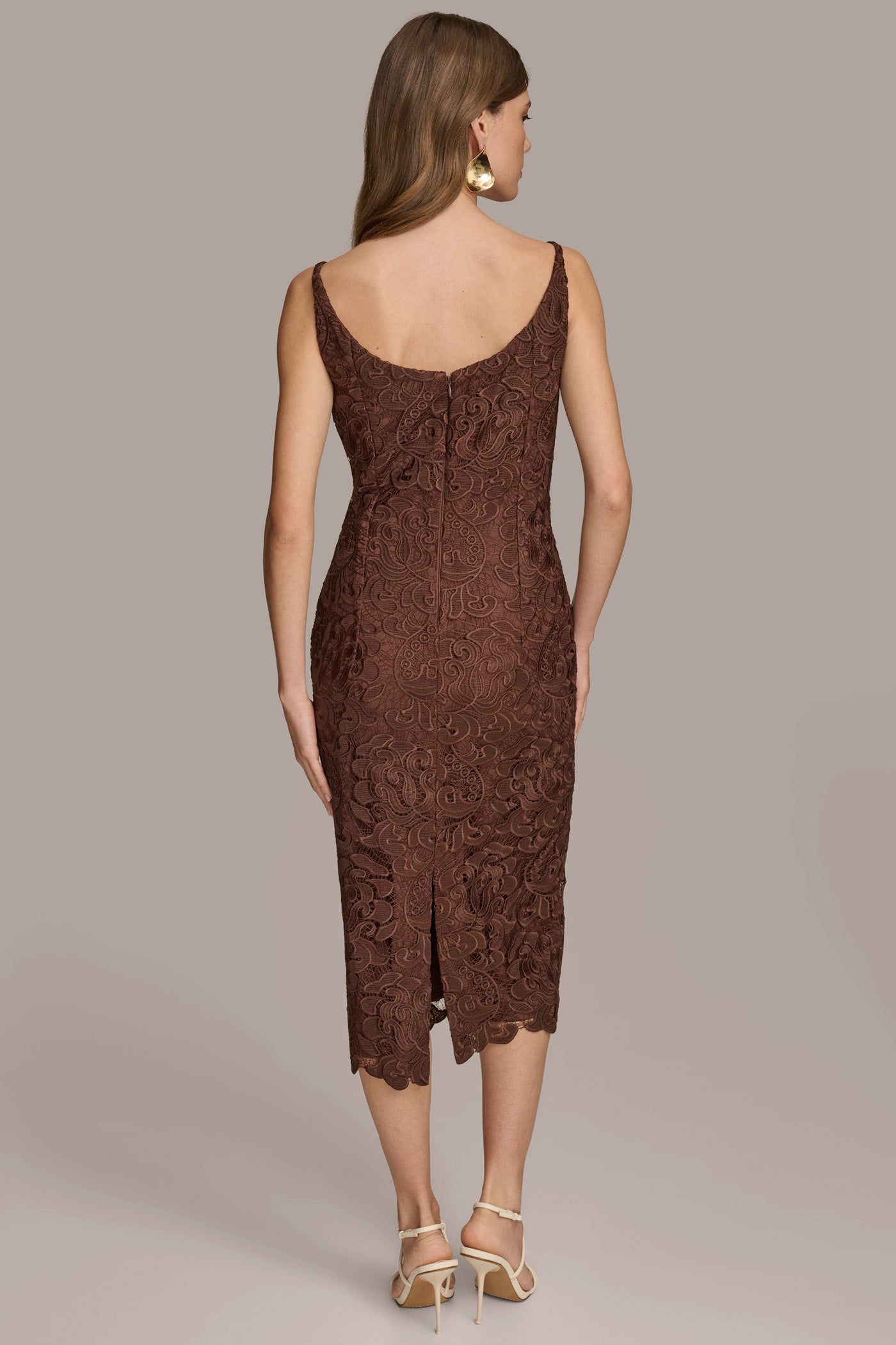 (image for) BREATHTAKING LACE SHEATH MIDI DRESS